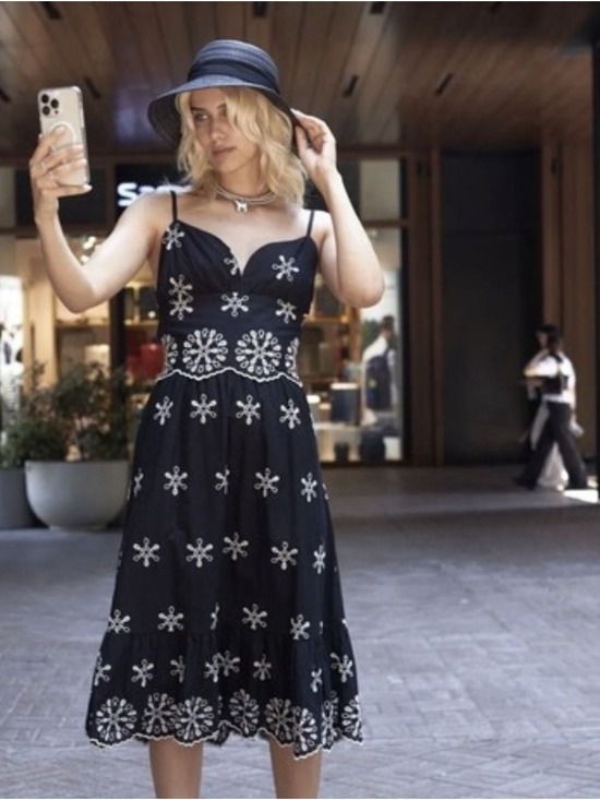Zara Dresses & Skirts - NWT Zara Embroidered Halter Tie Back Dress | 7200/337/800